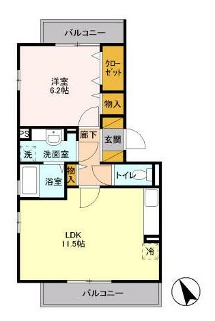エミネンス 302号室 間取り
