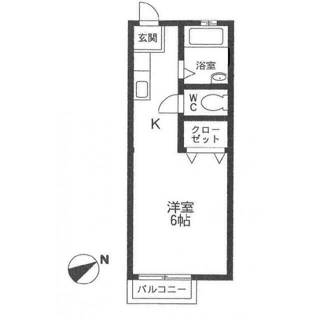 ハイツ・ライラック 201号室 間取り