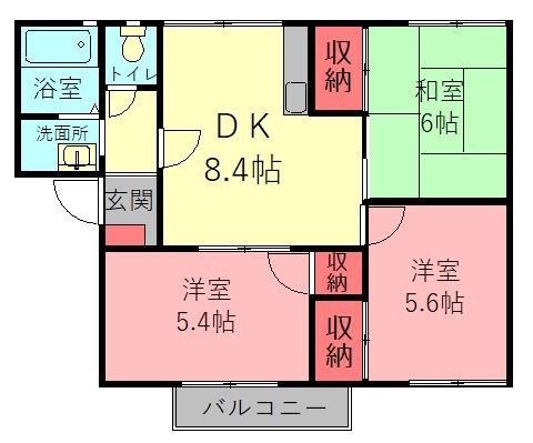 ドルチェ湘南Ｄ 202号室 間取り