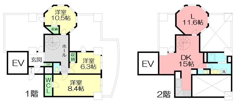 プレシャスイースト 602号室 間取り