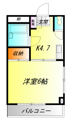 ステラコート 105号室 間取り