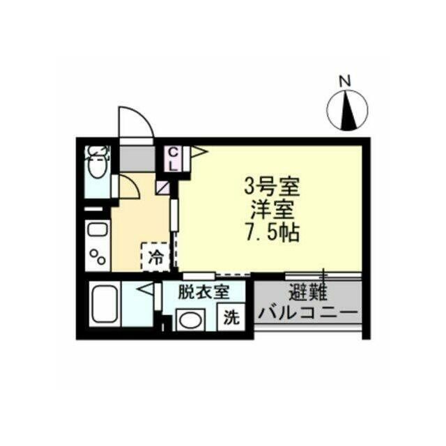 ベイルーム厚木幸町 203号室 間取り