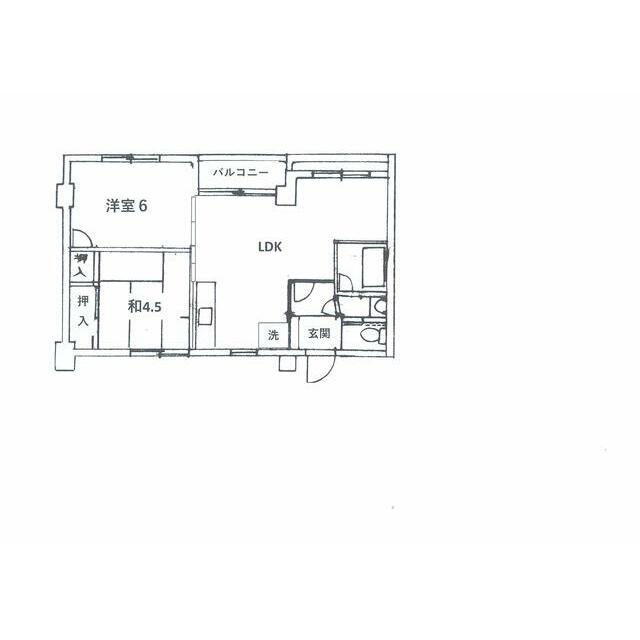 東海鵠沼マンション 404号室 間取り