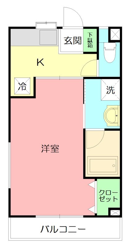 South Ocean 201号室 間取り