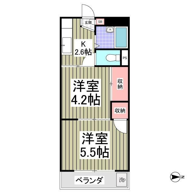 エステイトＥ藤沢　旧レピュート斉藤Ⅲ 101号室 間取り