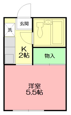 ホワイトハイツ東海大 205号室 間取り