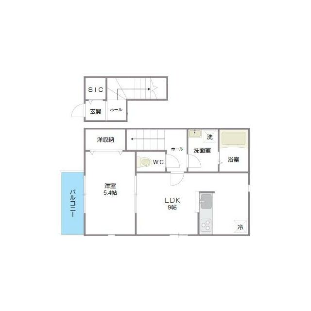 ラテールＡ棟 201号室 間取り