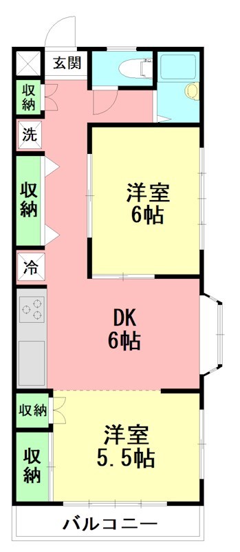 鈴与レジデンス 203号室 間取り