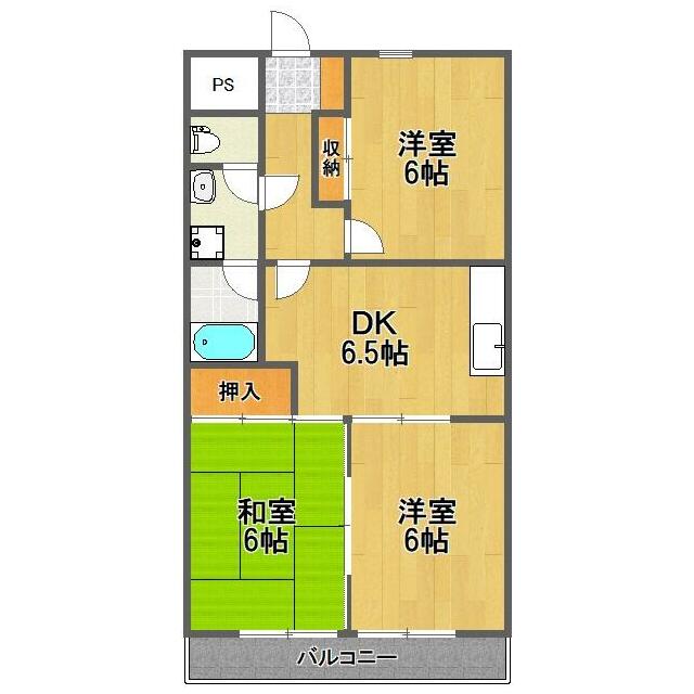 サンハイツ明石 間取り