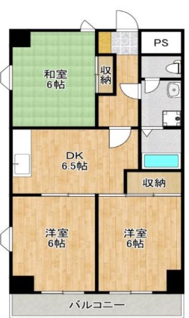 サンハイツ明石 301号室 間取り