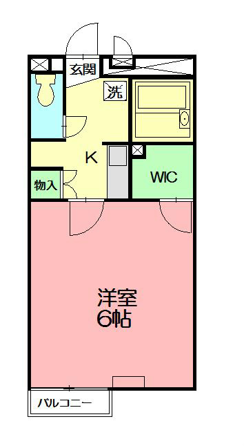 レオネクスト屋敷添 107号室 間取り