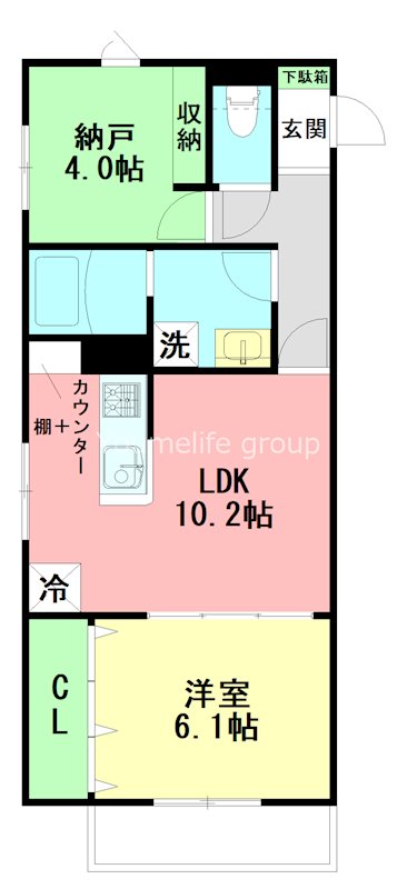 フォンターナ桜台 103号室 間取り