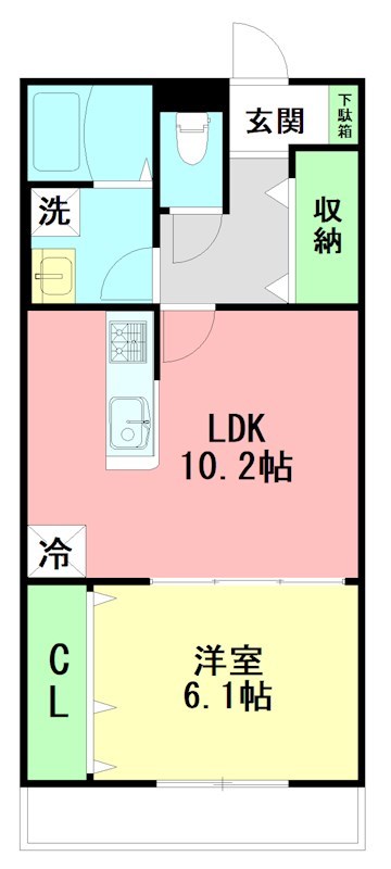 フォンターナ桜台 202号室 間取り