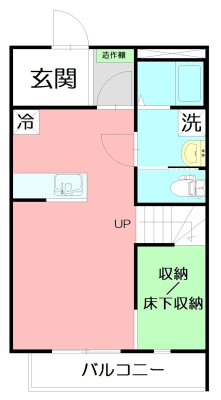アレーズ湘南 202号室 間取り