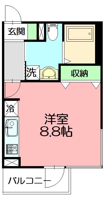 ライフゾーン藤沢 401号室 間取り