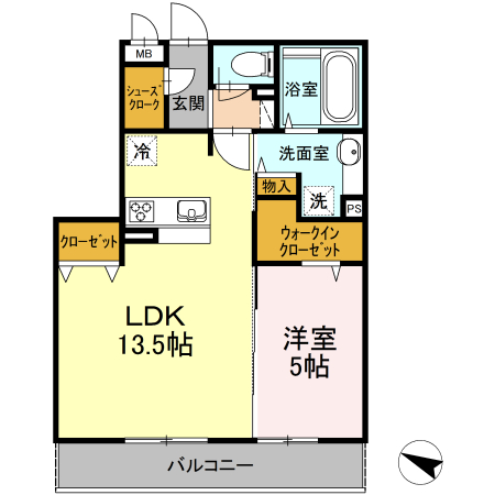 ロイヤルパークス石田 202号室 間取り