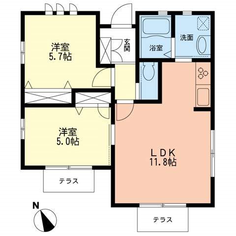 カトレアＢ 間取り