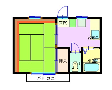 パークフィールド渋谷 206号室 間取り