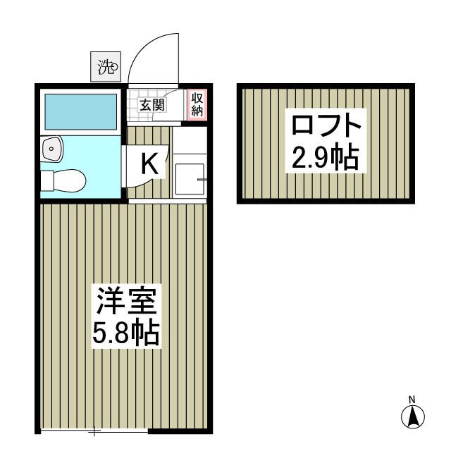 スマイルハウス第6 203号室 間取り