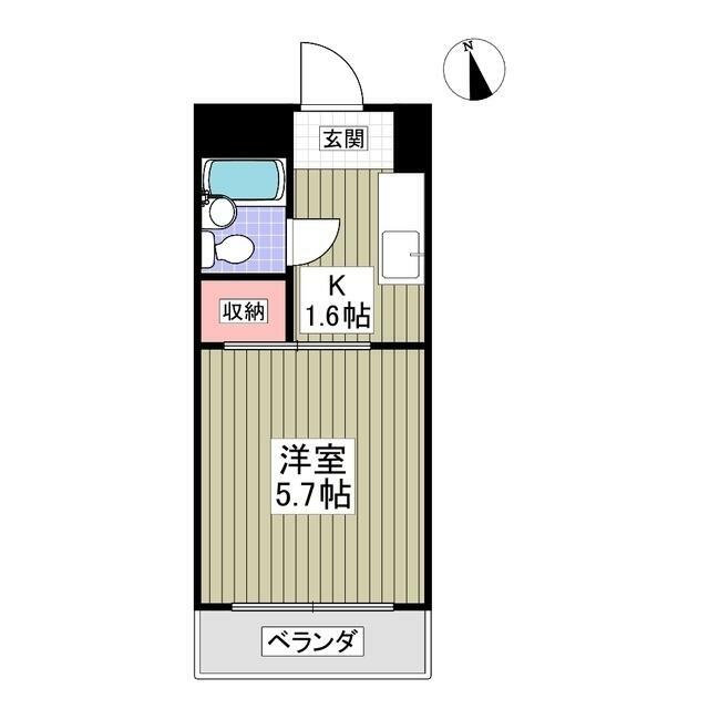 シャトール田口戸塚Ⅰ 407号室 間取り