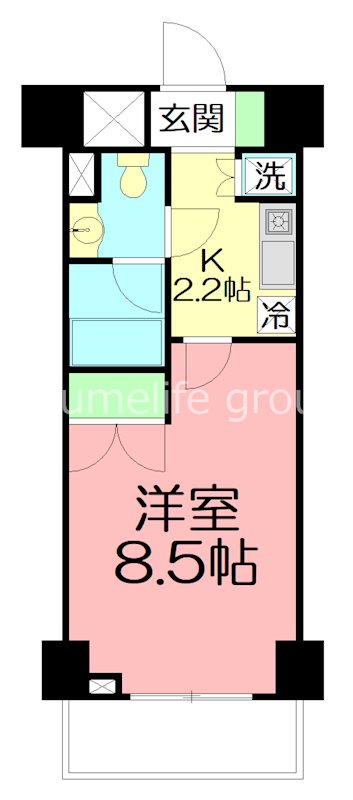 ＫＤＸレジデンス湘南台 0209号室 間取り