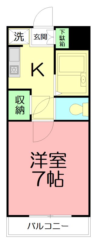 横浜元町ガーデン２ 205号室 間取り
