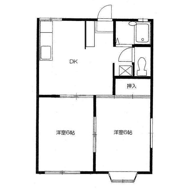 ドミシール影取 102号室 間取り