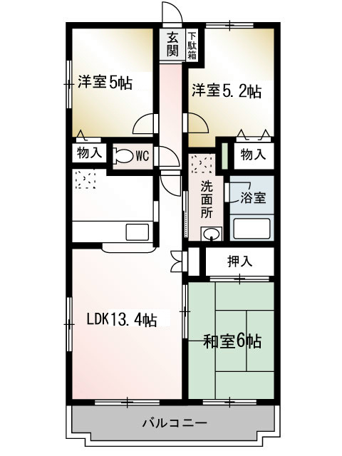 ヴェルエール湘南 104号室 間取り