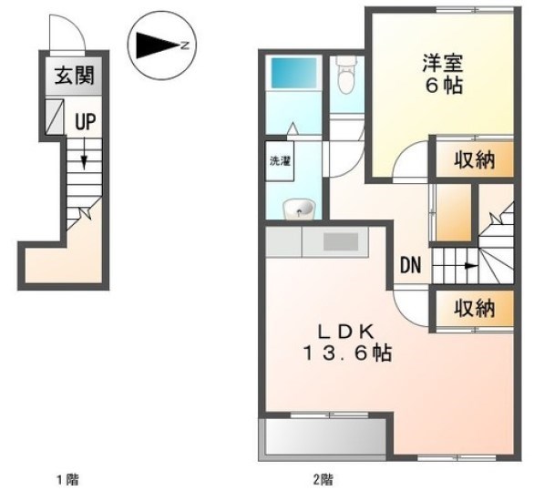 ファミール茅ヶ崎 201号室 間取り