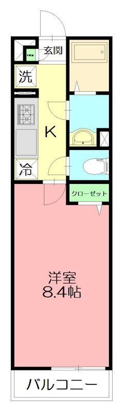リブリ・コーワハイム 106号室 間取り