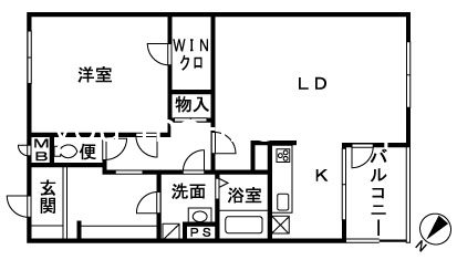シーベルズ 405号室 間取り