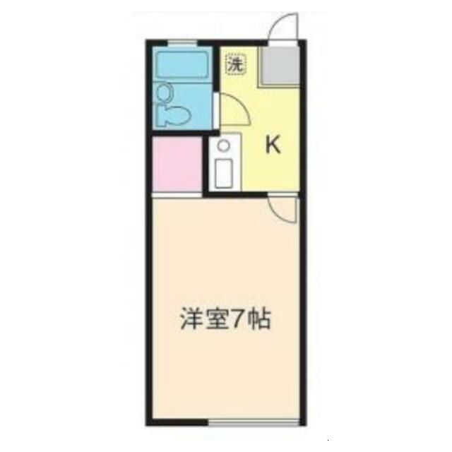 白駒ハイツ 102号室 間取り