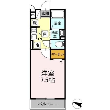 湘南absⅡ 101号室 間取り