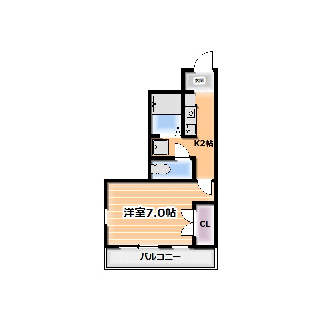 わかばⅢ 301号室 間取り