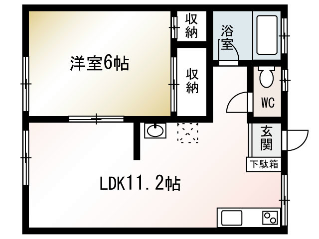 長後ハイツ 間取り