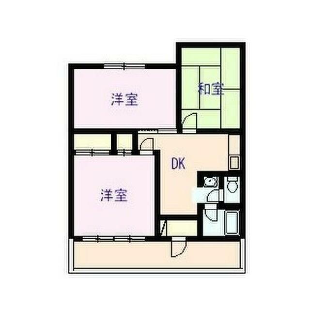 久野886貸家 2F号室 間取り