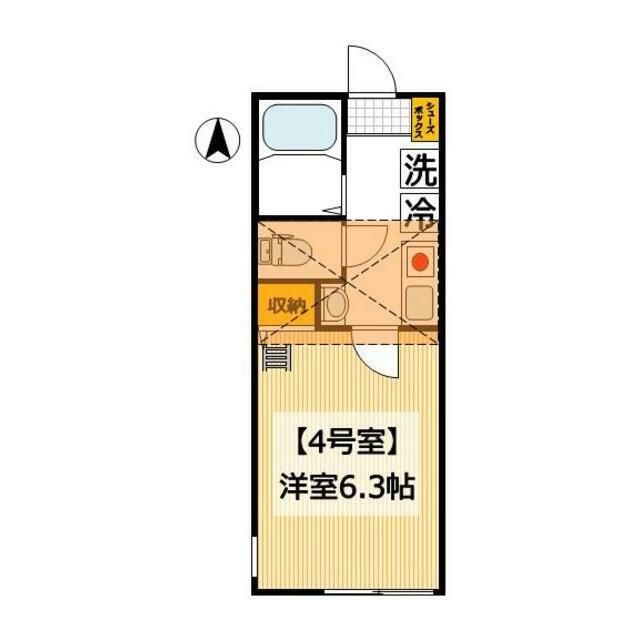 グラッサ花の木 204号室 間取り