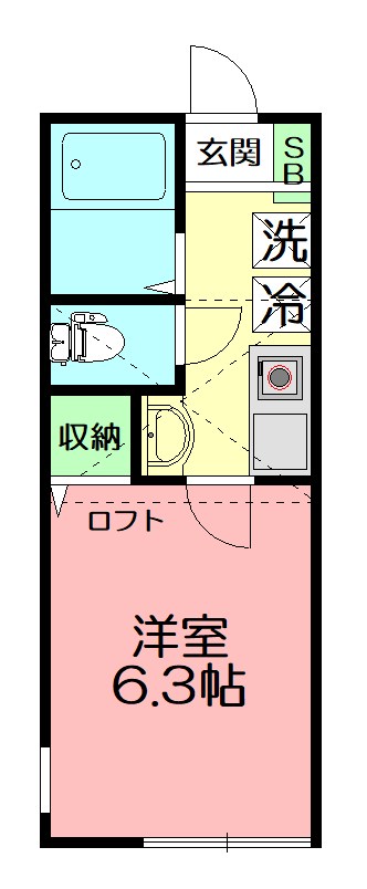 グラッサ花の木 204号室 間取り