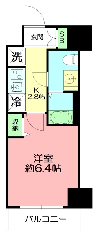 Ｎ－ｓｔａｇｅ　平塚Ⅱ 506号室 間取り