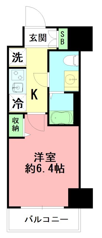 Ｎ－ｓｔａｇｅ　平塚Ⅱ 206号室 間取り