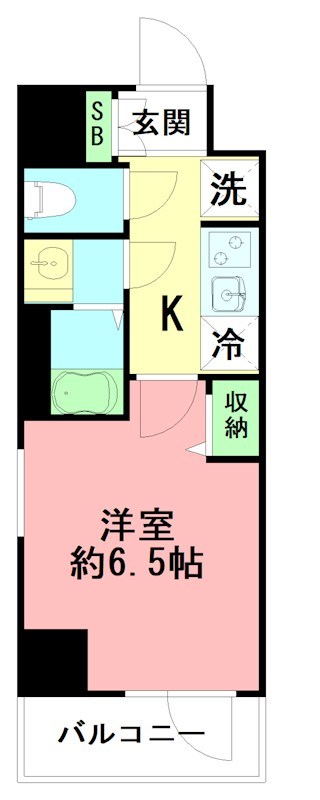 Ｎ－ｓｔａｇｅ　平塚Ⅱ 407号室 間取り