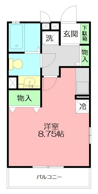 クレスト  101号室 間取り