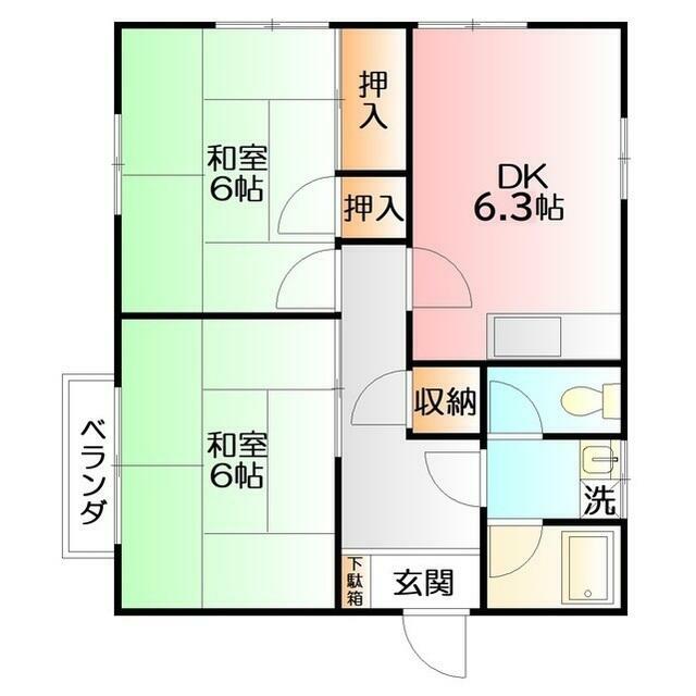 サクラハイツ 201号室 間取り