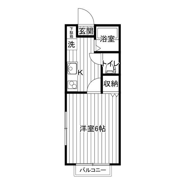 グリーンヒルズＫ 101号室 間取り