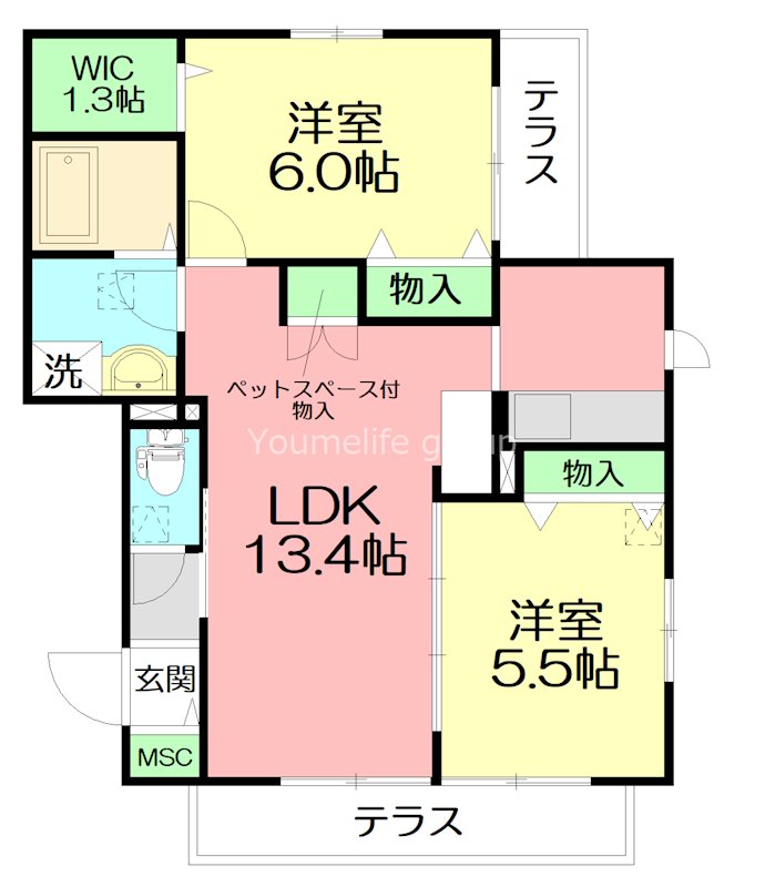 メゾン鵠沼神明 302号室 間取り