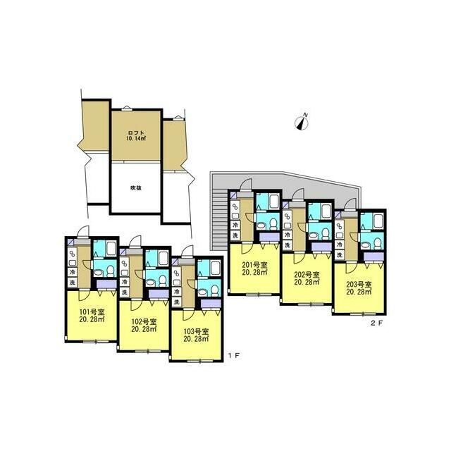 CANARD逗子 202号室 間取り