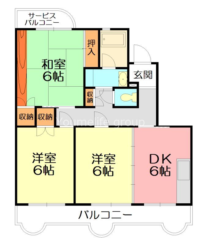 第5メゾン星崎 2F号室 間取り