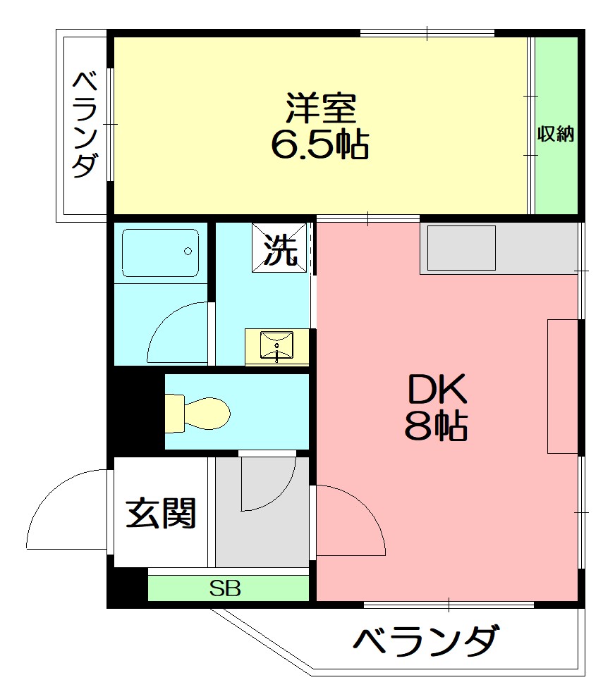 大貫ビル 601号室 間取り