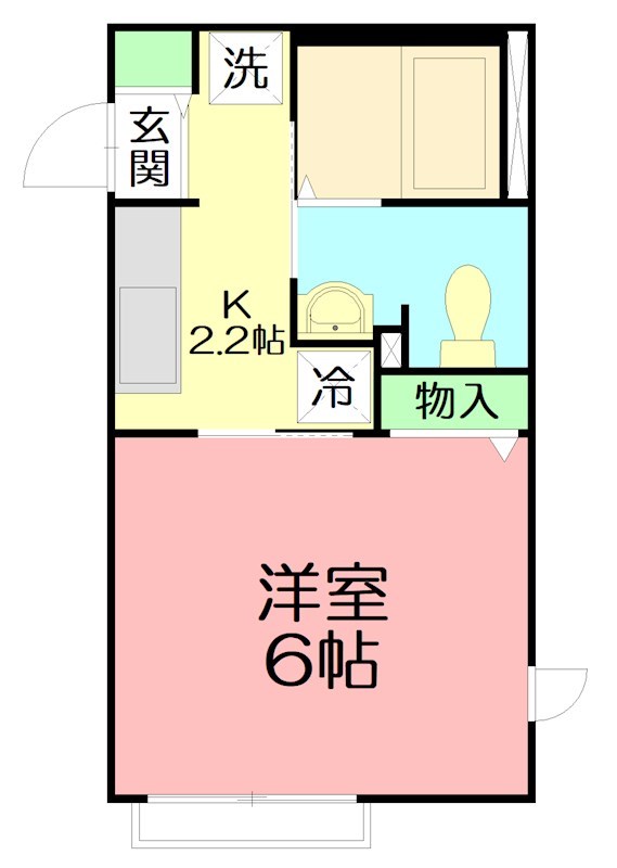 ＬＯＣＯ 102号室 間取り