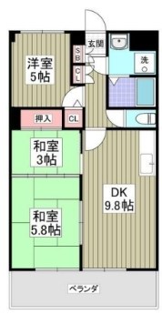 パストラルはせがわ 402号室 間取り